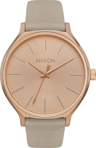 Nixon Clique Leather Watch - Women's