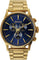 Nixon Sentry Chrono Watch - Men's - Gold - Blue Sunray