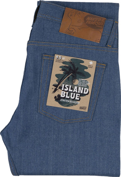 Naked & Famous Weird Guy Jeans - Island Blue Stretch Selvedge - Men's