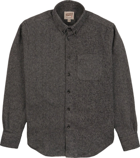 Naked & Famous Easy Shirt - Cotton Tweed - Charcoal - Men's