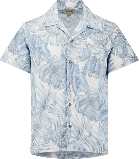 Naked & Famous Aloha Shirt - Tropical Leaves White - Men's