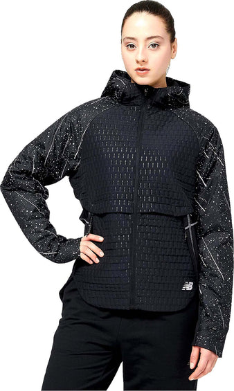 New Balance Reflective Print Impact Run Heat Jacket - Women's