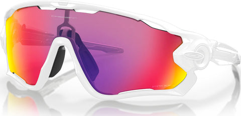 Oakley Jawbreaker Sunglasses - Polished White - Prizm Road Lens