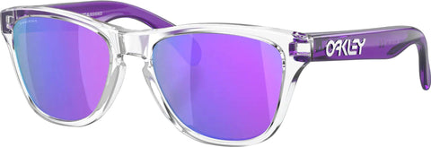 Oakley Frogskins XXS Sunglasses - Clear - Prizm Violet Iridium Lens - Youth