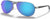 Oakley Feedback Sunglasses - Polished Chrome - Prizm Sapphire Iridium Polarized Lens - No Color