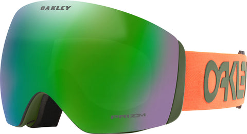 Oakley Flight Deck Goggle - Factory Pilot Orange Dark Brush - Prizm Snow Jade Iridium Lens