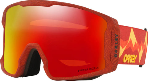 Oakley Line Miner L Ski Goggles - Red Mountain Strap - Snow Torch Iridium Lens