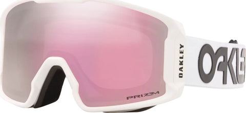 Oakley Line Miner XM Factory Pilot White Goggle - Prizm Snow Hi Pink Lens