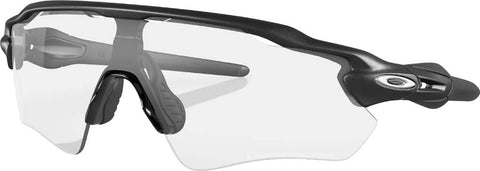 Oakley Radar EV Path Sunglasses - Steel - Clear to Black Iridium Photochromic Lens