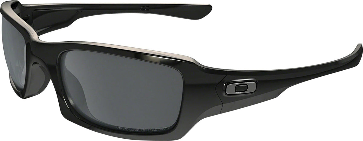 Oakley Fives Squared Sunglasses - Polished Black - Black Iridium ...
