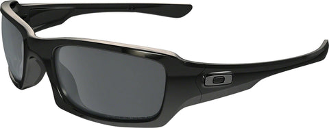 Oakley Fives Squared Sunglasses - Polished Black - Black Iridium Polarized Lens - Men's