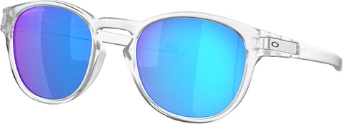 Oakley Latch Sunglasses - Matte Clear - Prizm Sapphire Iridium Polarized Lens