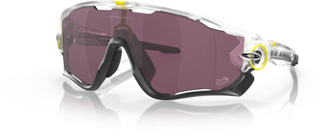Oakley Jawbreaker 2022 Tour De France Sunglasses - Matte Clear - Prizm Road Black Lens