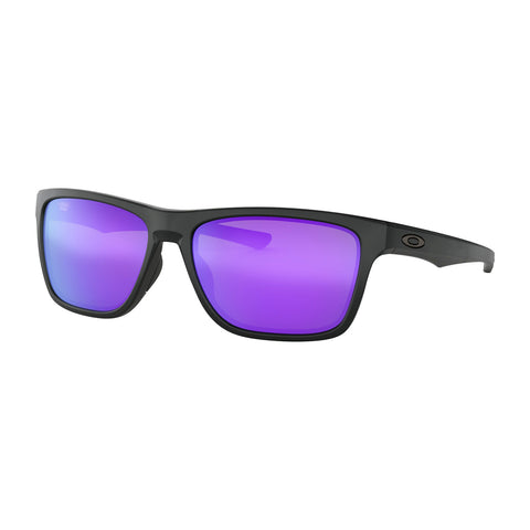 Oakley Holston - Matte Black - Violet Iridium Lens Sunglasses