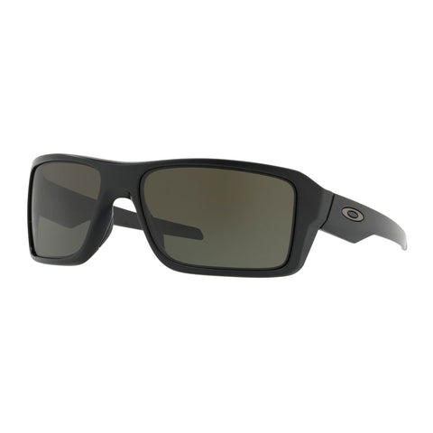 Oakley Double Edge - Matte Black - Dark Grey Lens Sunglasses