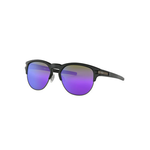 Oakley Latch Key M Matte Black - Violet Iridium Lens Sunglasses