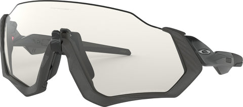 Oakley Flight Jacket Sunglasses - Scenic Grey Matte Steel - Clear to Black Iridium Photochromic Lens