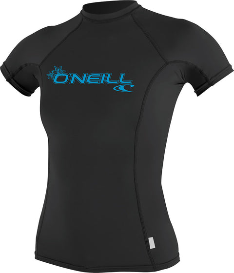 O'Neill Wetsuits, LLC Basic Skins Short Sleeve Crew Rashguard - Women's