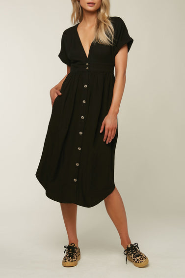 O'Neill Reid Solid Midi Dress - Women's