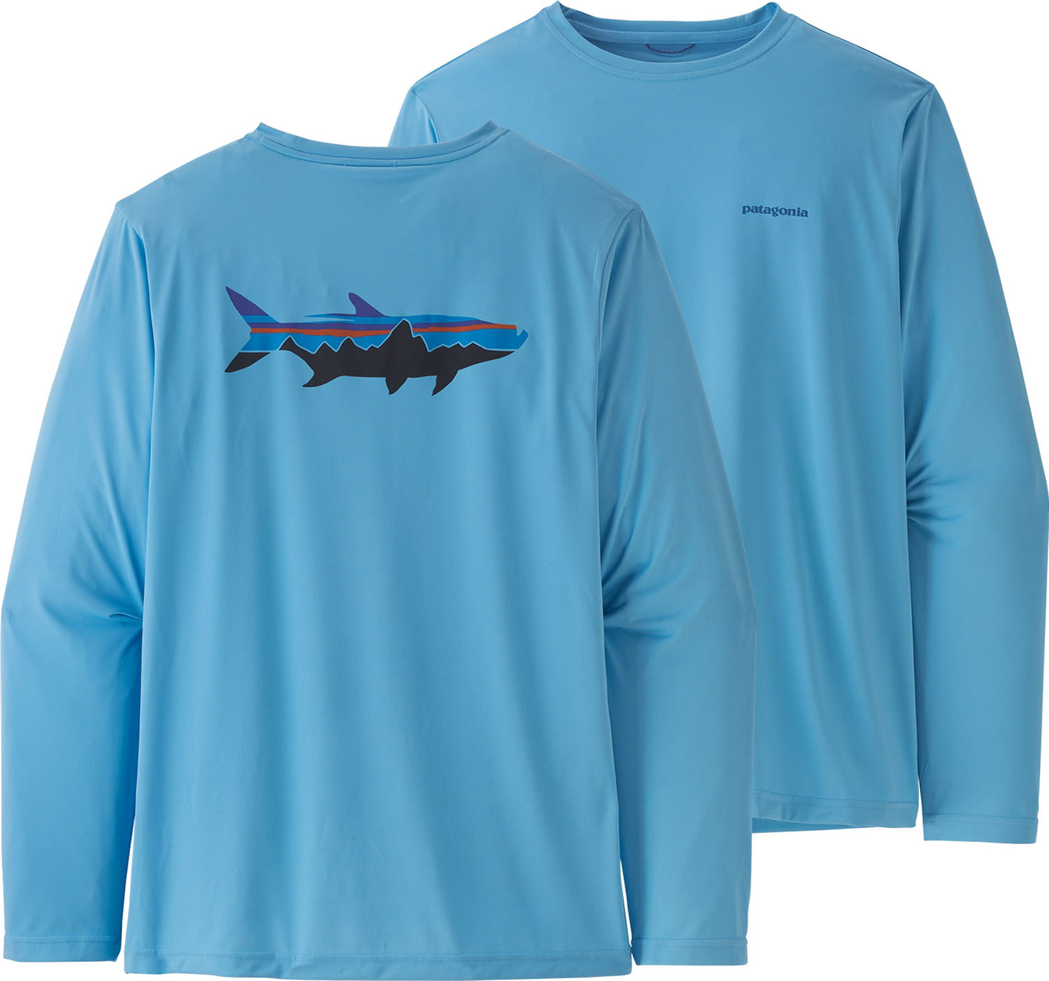 Patagonia Capilene Cool Daily Long-Sleeve Fish Graphic T-Shirt - Men's
