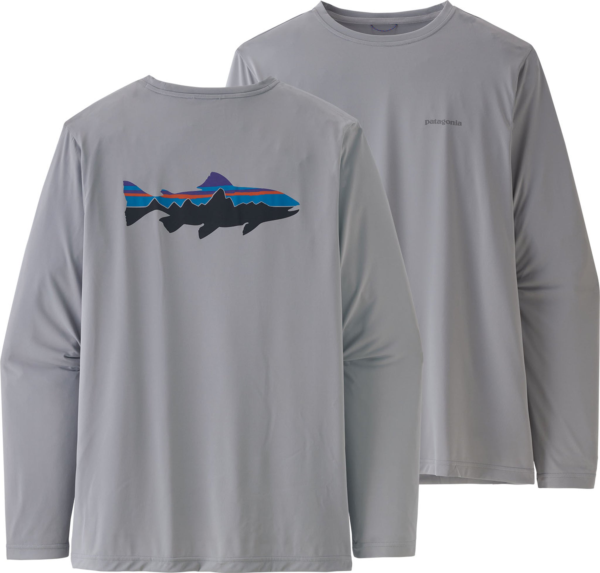 Patagonia Capilene Cool Daily Long-Sleeve Fish Graphic T-Shirt - Men's
