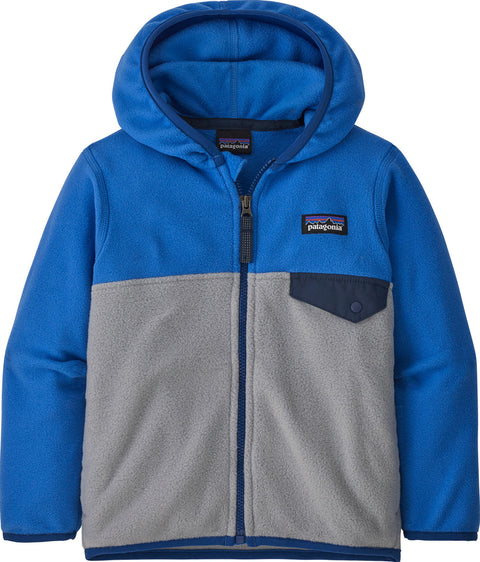 Patagonia Micro D Snap-T Hooded Full Zip Fleece Sweatshirt - Baby
