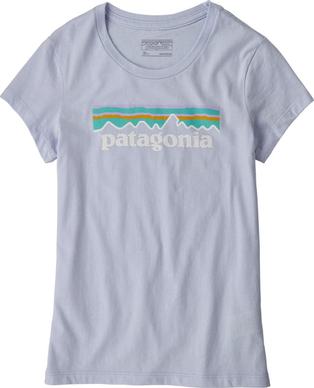 Patagonia Pastel P-6 Logo Organic T-Shirt - Girls