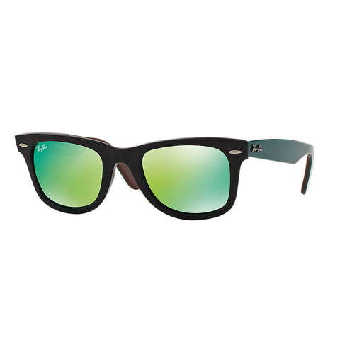 Ray-Ban Original Wayfarer Black - Green Flash Lens