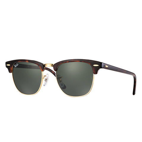 Ray-Ban Clubmaster Classic - Tortoise Frame - Green Classic G-15 Lens