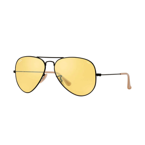 Ray-Ban Aviator Evolve - Black Frame - Yellow Photocromic Lens