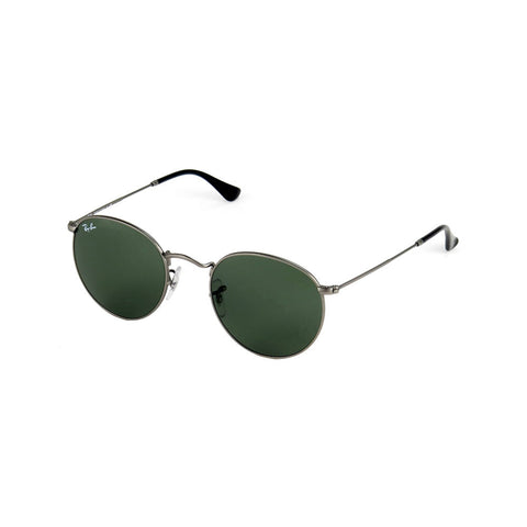 Ray-Ban Round Metal - Gunmetal Frame - Green Classic Lens