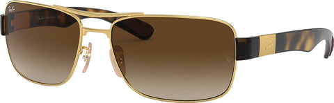 Ray-Ban RB3522 - Gold-Tortoise - Brown Gradient