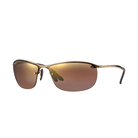Ray-Ban RB3542 - Brown Frame - Purple Mirror Chromance Polarized Lens