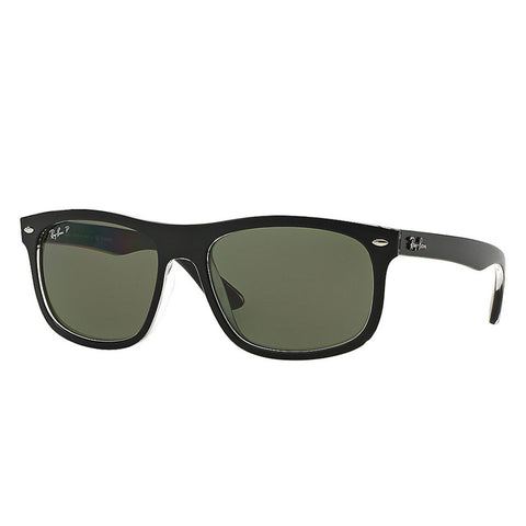 Ray-Ban RB2446 - Black Frame - Polarized Green Classic G-15 Lens