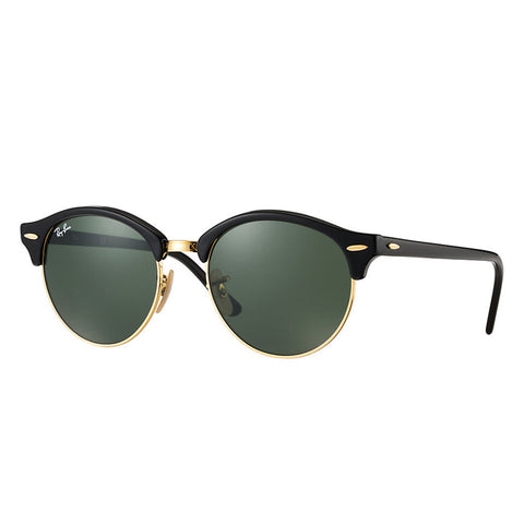 Ray-Ban Clubround - Black Frame - Green Classic G-15 Lens