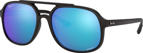 Ray-Ban RB4312CH - Black - Polarized Blue Mirror Chromance