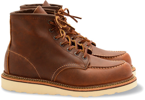 Red Wing Shoes 6-inch Classic Moc Copper Rough and Tough Leather Boots - Men's