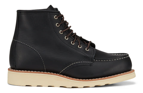 Red Wing Shoes 6-inch Classic Moc Black Boundary Leather Boots - Women's