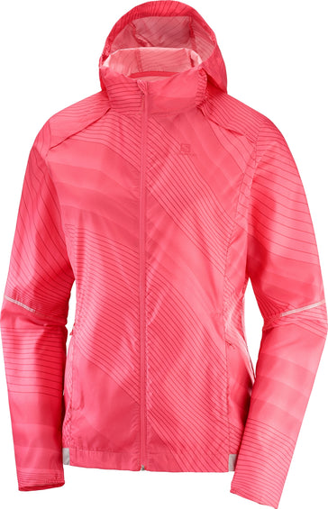 Salomon Agile Wind Print Hoodie Jacket - Women's