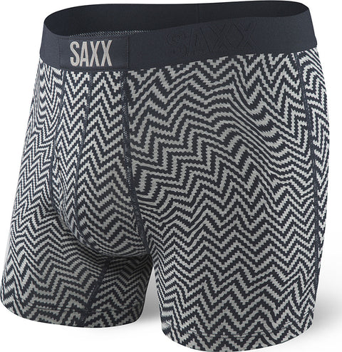 SAXX Underwear Men's Ultra Boxer Fly Herringbone Haze
