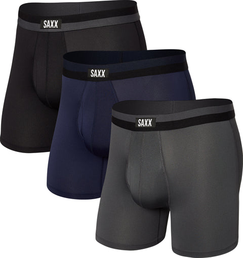 SAXX Sport Mesh Fly 3-Pack Boxer Briefs - Men's