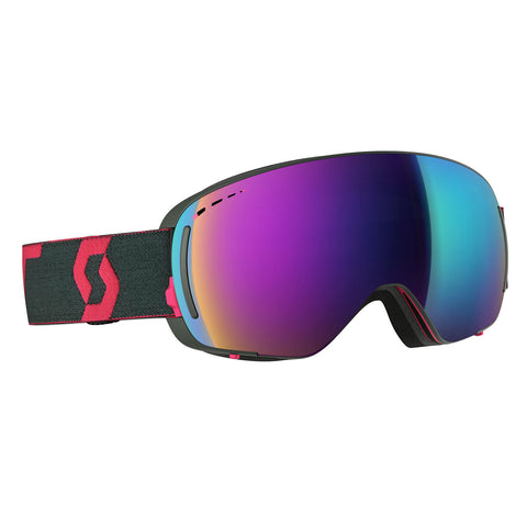 Scott LCG Compact - Pink - Grey - Sol teal chrome Lens Goggle