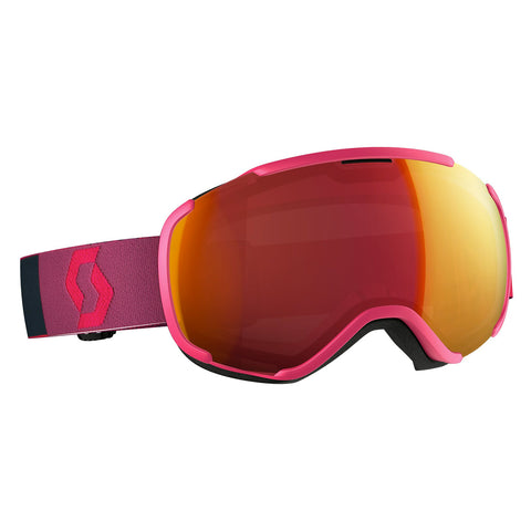 Scott Faze II - Pink - Illuminator red chrome Lens Goggle
