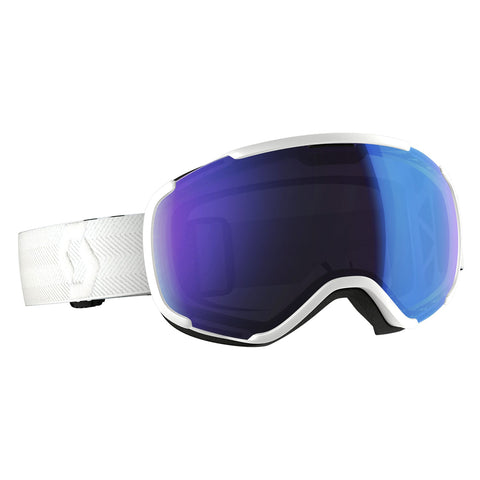 Scott Faze II - Black - White - Illuminator blue chrome Lens Goggle