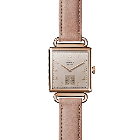 Shinola The Cass 28mm - Nude Essex Strap + Nude Dial Watch - Women's