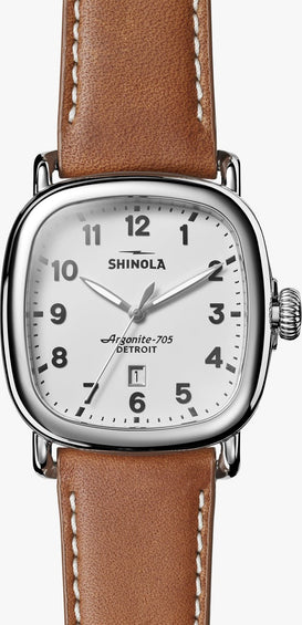 Shinola Guardian 41.5mm Watch - Largo Tan Leather Strap