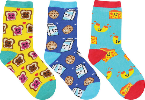 Socksmith Bff (Best Foods Forever) Socks - 3 pairs - Kids