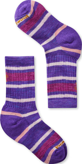 Smartwool Striped Hike Light Crew Socks - Kids
