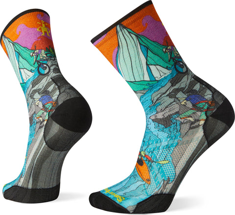 Smartwool PhD Outdoor Ultra Light Adventure On Print Crew Socks - Unisex