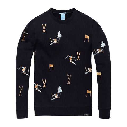 Scotch & Soda Men's Ski Artwork Sweatshirt